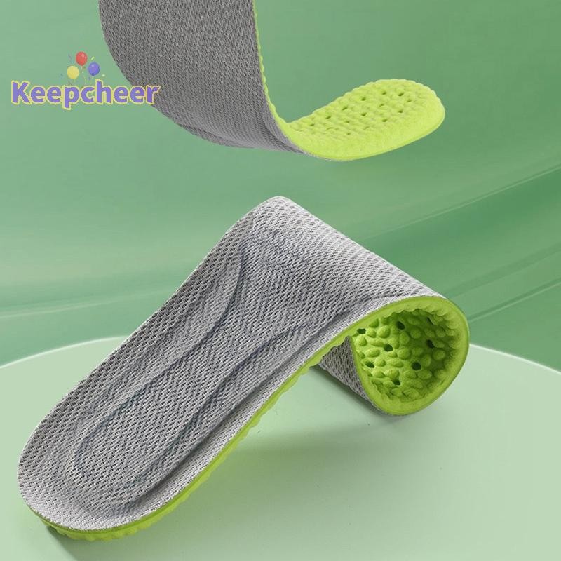 [Keepcheer] Hấp thụ sốc Thoải mái Thoáng khí Khử mùi Đế vòm Hỗ trợ cao su Mềm thấm mồ hôi khi chạy bộ Chăm sóc bàn chân [Mới]