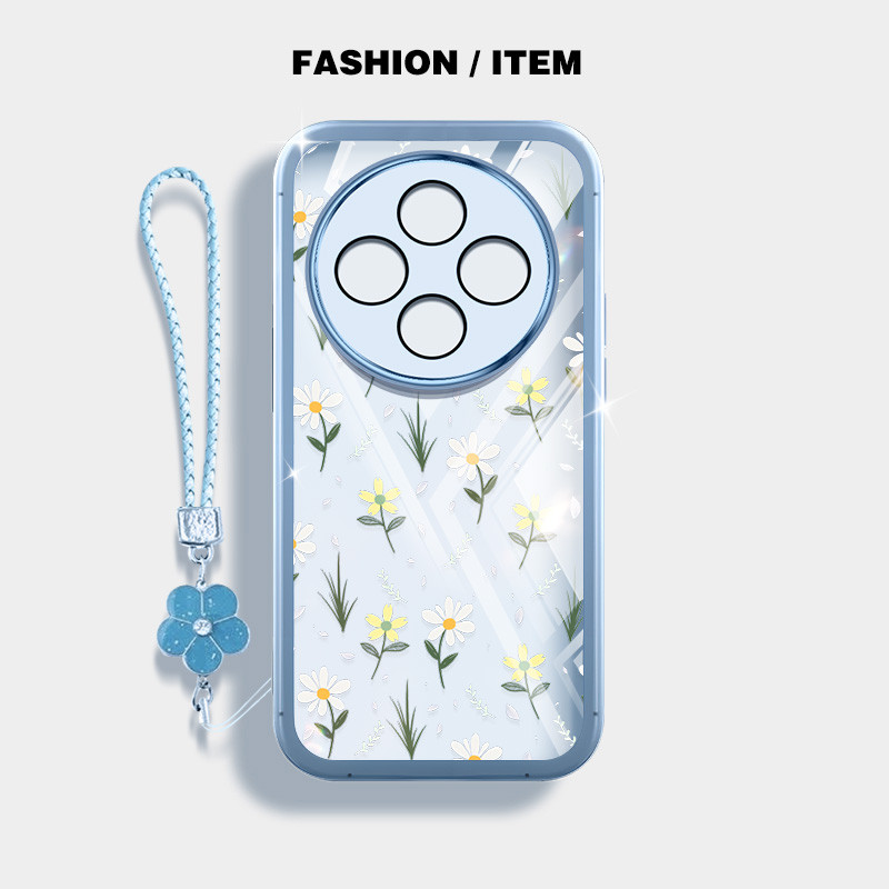 Ốp Điện Thoại YBD Cho Tecno Spark 30C Kl5 Kl5n Toàn Màn Hình Họa Tiết Hoa Nhỏ Trong Suốt Vỏ Mềm