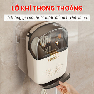 Hộp Đựng Đũa Muỗng Treo Tường Bằng Nhựa Myd.23, Có Nắp Đậy Chống Bụi, Ngăn Côn Trùng Bẩn An Toàn.