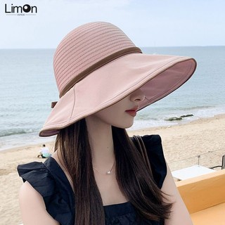 Nón Tai Bèo Chống Nắng Đính Nơ Gấp Gọn Thời Trang Mùa Hè Cho Nữ