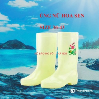 Ủng lao động Hoa Sen cho nữ size 36-43 nhiều màu, ủng bảo hộ lao động, ủng đi mưa, ủng hoa sen