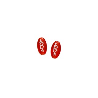 Hạt hình oval màu kẹo hoa tươi, phụ kiện acrylic DIY, bông tai, mặt dây chuyền, vòng tay, vật liệu bán buôn cho phụ nữ