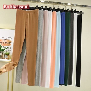 Leggings nữ Modal trơn mỏng mềm mại, co giãn tốt, phù hợp năm 2025
