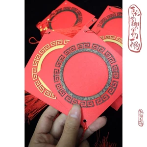 GIẤY THƯ PHÁP XẤP 5 LIỄN CỨNG MINI QUẢ TRÁM VIẾT CHỮ THƯ PHÁP TREO CÀNH MAI CÀNH ĐÀO có miễn phí vận chuyển