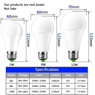 E27 12W 15W 5W 9W Bóng đèn cảm biến LED Chạng vạng đến đông Bóng đèn thông minh Đèn ban ngày Tự động bật / tắt cho hành lang cầu thang