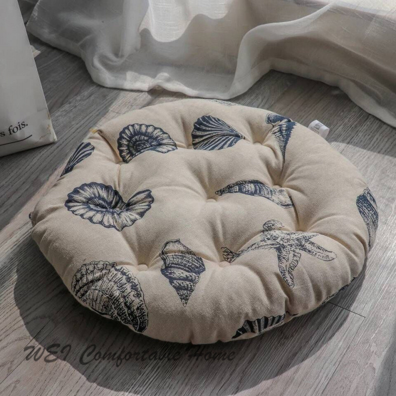 Phong Cách Nhật Bản Vải Tatami Futon Đệm Dày Phòng Khách Bay Cửa Sổ Hộ Gia Đình Kích Thước Lớn Trà Lễ Sàn Tròn Ghế Đệm