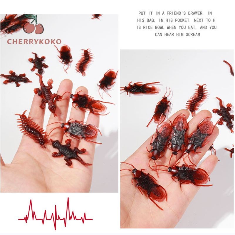 💞Cherry💞 [ Rẻ Vô Địch ] Côn Trùng Giả ⚡ HÀNG ĐẸP ⚡ Gián, Rết, Bọ Cạp, Thạch Sùng, Nhện, Kiến, Ruồi Bằng Nhựa, Nhìn Như Thật.