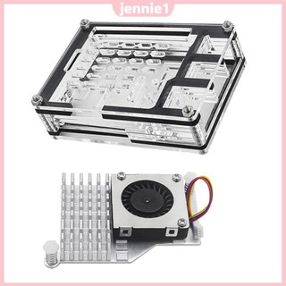 Ốp lưng acrylic trong suốt Hỗ trợ Bộ làm mát hoạt động chính thức Hộp bảo vệ vỏ bọc acrylic 9 lớp cho Raspberry Pi 5 4GB / 8GB [jennie1.vn]