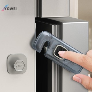 YOWEI 1 khóa cửa tủ lạnh/tủ đông an toàn cho trẻ em, khóa trẻ em bảo vệ tủ lạnh