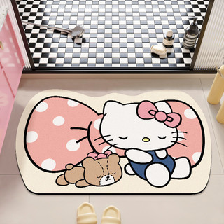 Thảm Lau Chân Hello Kitty Siêu Thấm Hút – Thảm Trang Trí Phòng Tắm, Phòng Ngủ Decor Dễ Thương