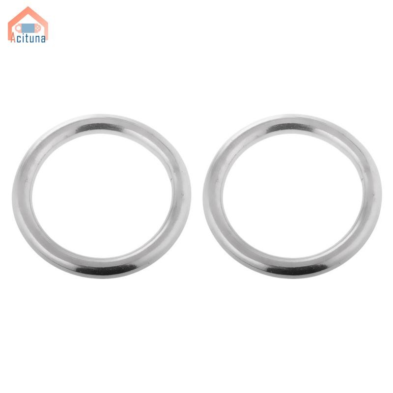 2 Cái / bộ Cường Lực Cao Bền Hàng Hải Thép Không Gỉ 304 Hàn Nhẫn Đánh Bóng Thuyền Giàn Khoan Phần Cứng Đường Kính 25 / 35 / 45 / 60 Mm