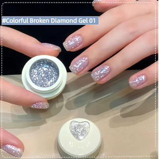 ANNIES Gel sơn móng tay kim cương lấp lánh phản quang, không nhờn, dạng hộp, cho nghệ thuật móng tại salon