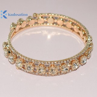 Kudosation Thời Trang Pha Lê Vòng Tay Nữ Cưới Lắc Tay Trang Sức Tay Nhiều Lớp Cô Dâu Kim Cương Giả Vòng Tay