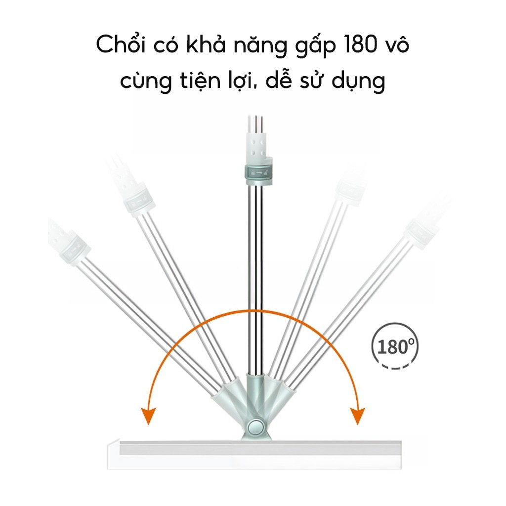 Chổi gạt nước sàn nhà tắm Chổi quét nhà thông minh gạt sạch nhà tắm chống trượt đầu silicon
