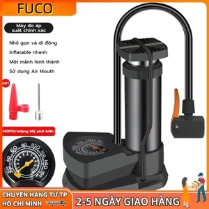 【MOTEX】Bơm xe máy xe đạp nhỏ gọn đầu van đa năng , có đồng hồ đo áp suất chuyên dụng cho ô tô xe máy xe đạp