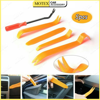 Bộ dụng cụ tháo nội thất xe ô tô 5 món ，SET 1 TUA VÍT VÀ 4 DỤNG CỤ THÁO GỠ NỘI THẤT Ô TÔ , XE HƠI BẰNG NHỰA