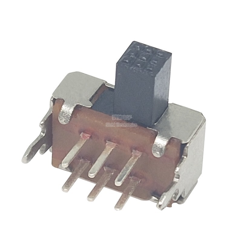 SK22D02 Chiều dài tay cầm Công tắc chuyển đổi 5mm SK-22D02 6 Pin 2P2T Công tắc trượt liên kết đôi ngang