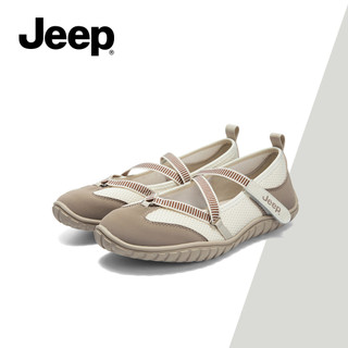 Giày đế mềm Mary Jane đế mềm cổ điển mới của JEEP dành cho nữ - Giày thường cổ thấp, Giày trượt nhẹ lấy cảm hứng từ ba lê, Trang phục hàng ngày thanh lịch