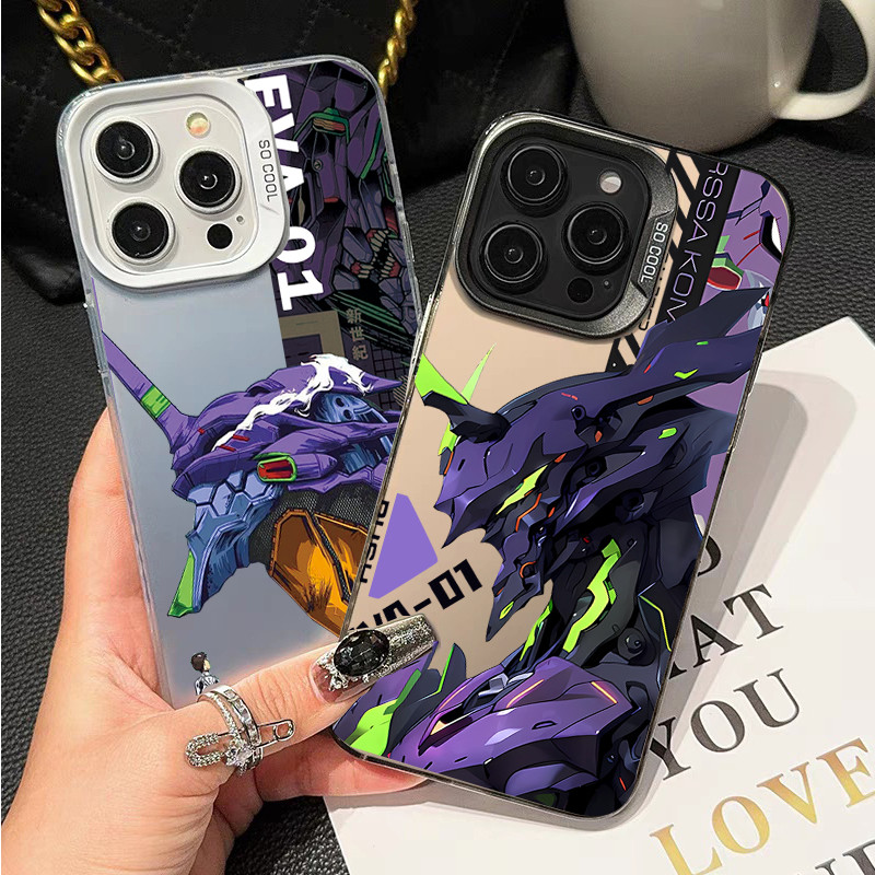 Anime Neon Genesis Evangelion Ikari Shinji Fighter vỏ cho OPPO Reno 14 13F 12F 11F 11 12 13 Pro A5 A3 Pro 5G Ốp lưng Acrylic cứng in mờ chống sốc cao cấp IMD Armor