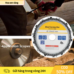 【24H】Đĩa cưa xích lưỡi cưa xích cắt gỗ phay phá gỗ đa năng gắn máy mài 4inch 5 Inch 125MM C31 ưỡi cưa gỗ đĩa mài gỗ đĩa