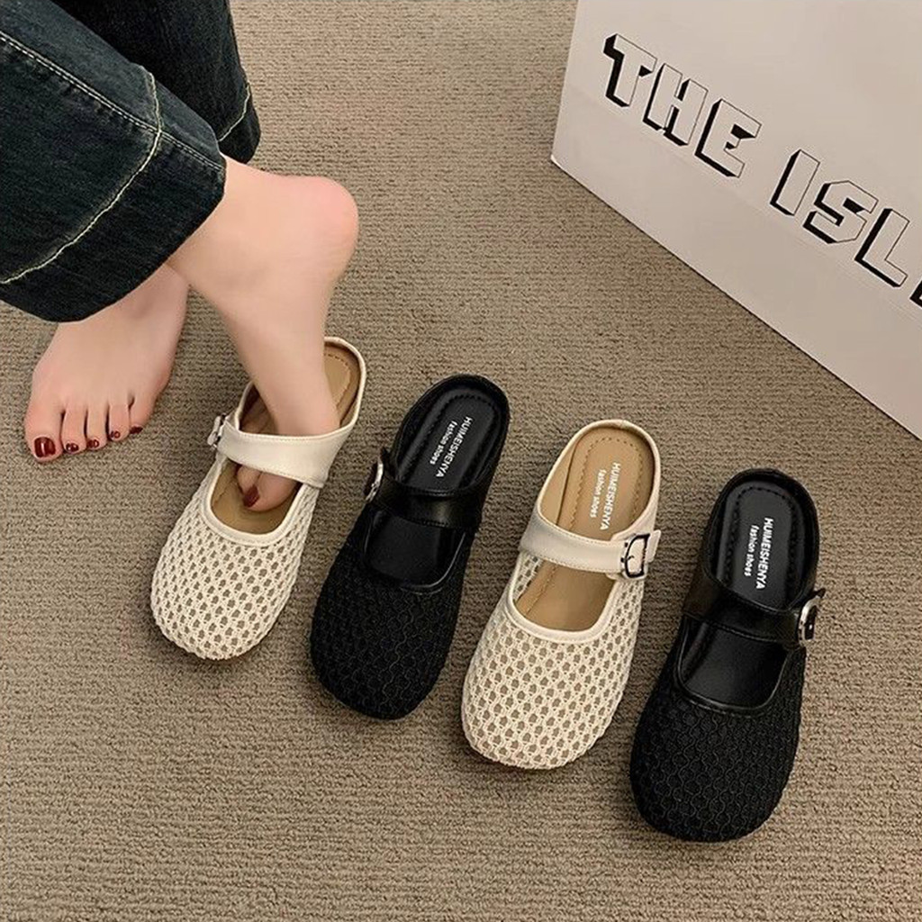 Xăng đan Giày Cao Gót Mềm Nữ Chống Trơn Trượt Tròn Đóng Mũi Sandal Cho Công Sở Hàng Ngày Đi Du Lịch Mặc