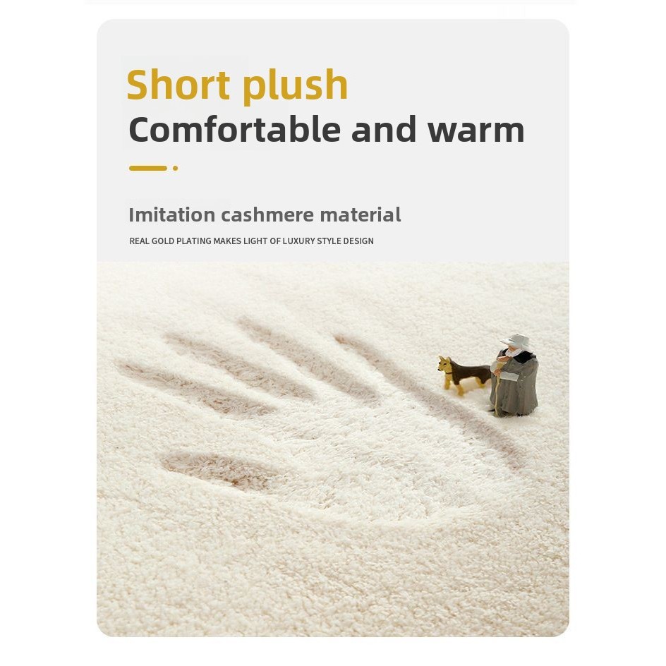 Ins Phong Cách Lá Họa Tiết Giả Thảm Cashmere Sáng Tạo Thảm Hút Nước Hình Đặc Biệt Phòng Khách Phòng Ngủ Thảm