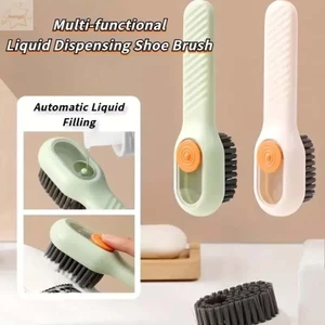 Bàn chải làm sạch AWNGD, Bàn chải giày dạng lỏng tự động có tay cầm dài, bền thêm chất lỏng thoải mái Bàn chải làm sạch đa chức năng Dụng cụ làm sạch gia dụng