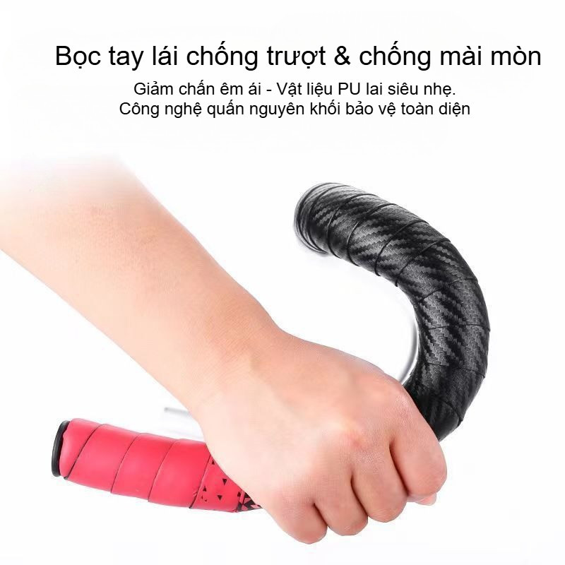 Băng Quấn Ghi Đông Xe Đạp,1 Cặp Băng Quấn Tay Lái Xe Đạp Chống Rung Chống Trượt