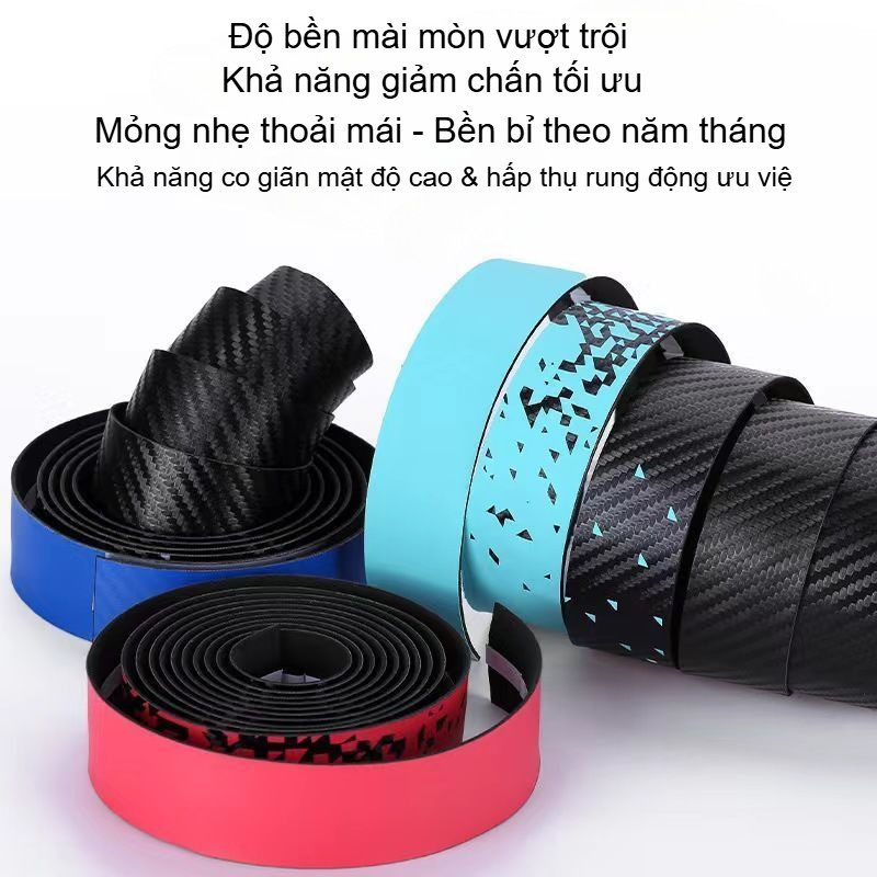 Băng Quấn Ghi Đông Xe Đạp,1 Cặp Băng Quấn Tay Lái Xe Đạp Chống Rung Chống Trượt