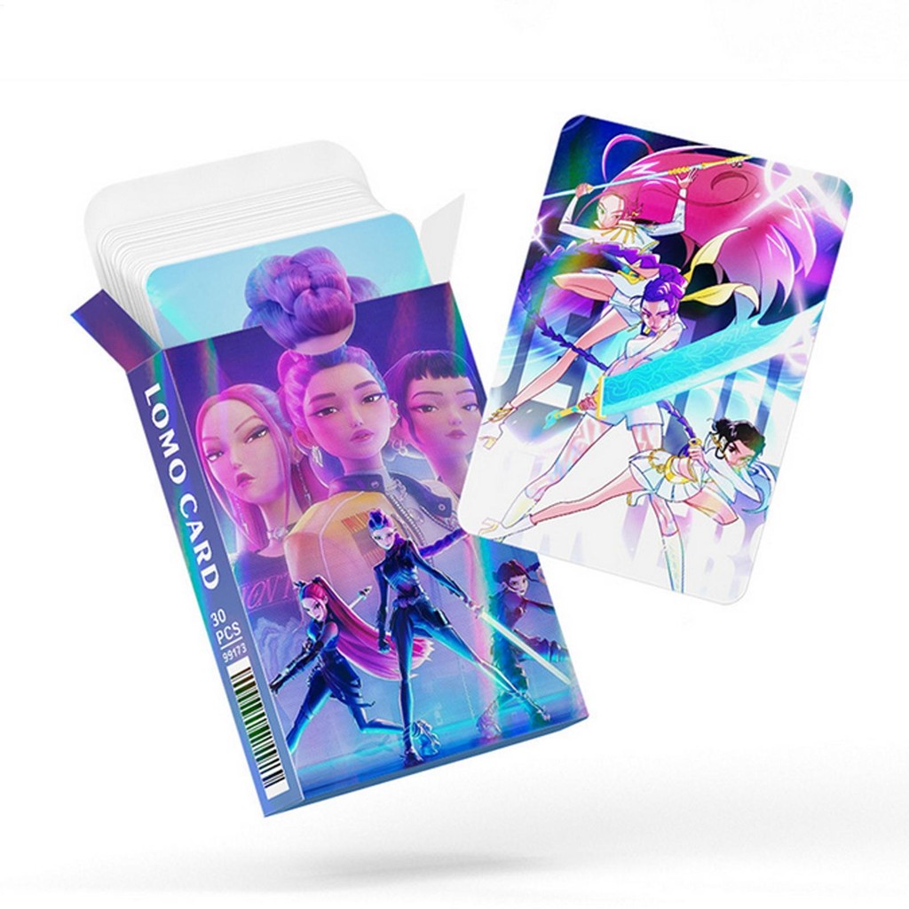 Kpop Demon Hunters Phim Photocards Nhóm Cô Gái Bưu Thiếp Hình Ảnh 30 Miếng Phim Ngoại Vi Sưu Tập Lưu Niệm junlavn