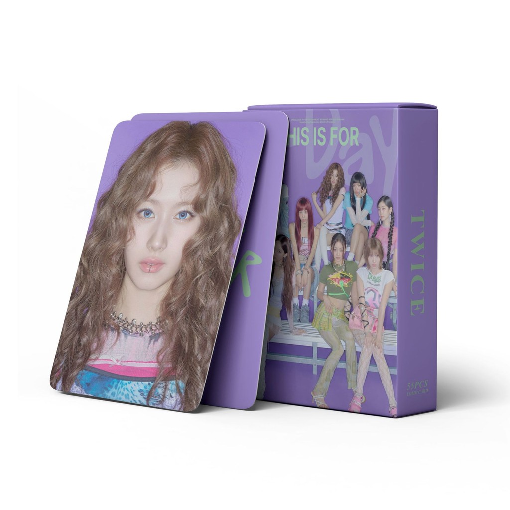 50-55 Chiếc HAI Lần Này Dành Cho Photocards TWICE5 Laser Lomo Cards Home 9round MISAMO Nayeon Jeongyeon Momo Sana Jihyo Mina Dahyun Chaeyoung Tzuyu Bưu Thiếp Ba Chiều YM