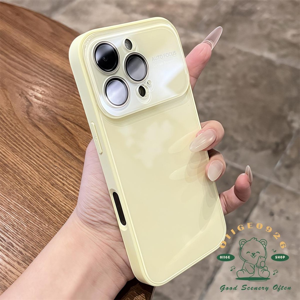 Vỏ kính nhạy cảm với da Macaron Vỏ điện thoại iphone16 Pro Max 15 14 13 vỏ cho vỏ iPhone Vỏ mềm silicon TPU chống sốc