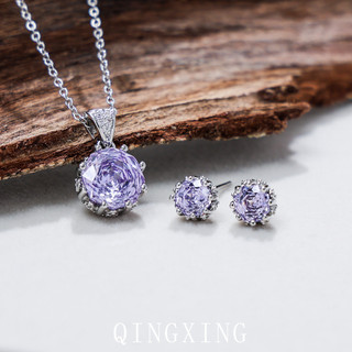Trang sức kim cương hình bát giác cắt hoa hồng, đẹp cho nữ