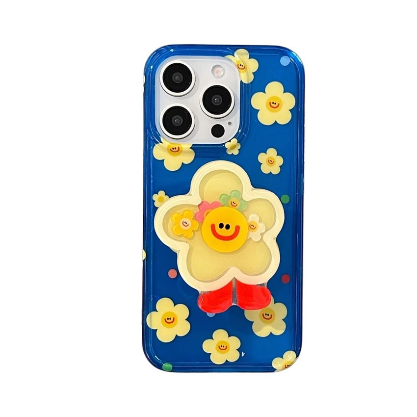 【✨Spot】[Vỏ điện thoại hoa + Giá đỡ] ốp lưng iphone 16pro / 15promax /Apple 14plus, chống sốc
