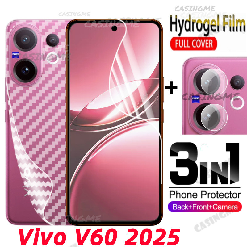 Vivo V60 2025 Mặt Trước Mặt Sau Full Cover Bảo Vệ Hydrogel Phim Cho Vivo V60 V 60 VivoV60 V60Pro V60E 60V Pro Lite 5G 4G Không Kính Cường Lực Phía Sau Camera Bảo Vệ Màn Hình