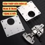 Miếng đệm sửa bản lề cửa tủ nhựa, gỗ, mdf tặng kèm 8 vít - Tấm phục hồi bản lề