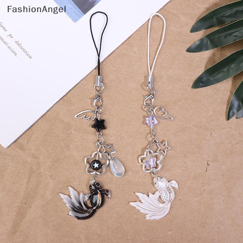 FashionAngel Nhiều Màu Sắc Ngôi Sao Cá Móc Khóa Dây Đeo Cổ Tay Dây Xích Điện Thoại Di Động Charm VN