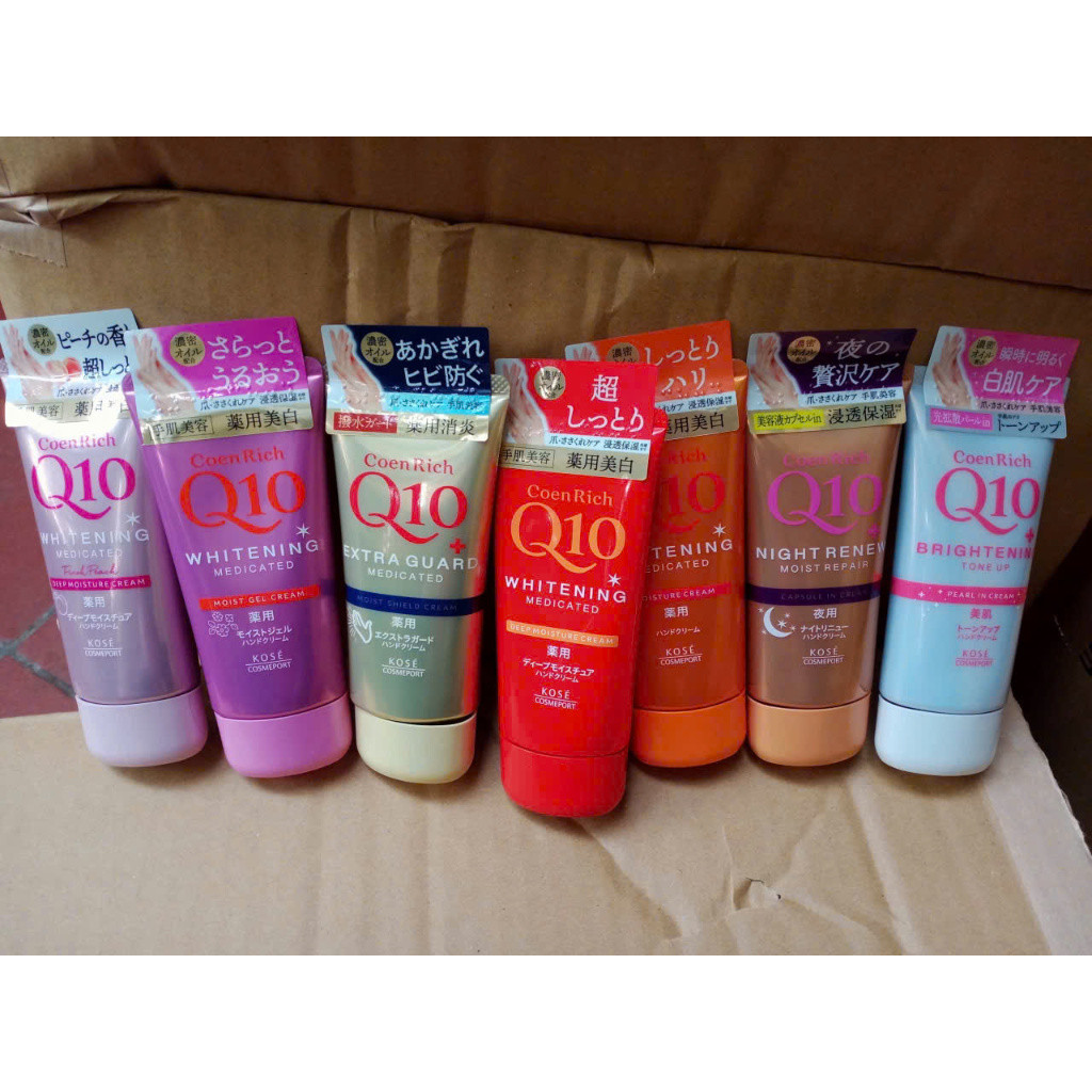 Kem dưỡng da tay Q10 Kose Hand Cream Mềm mịn chống lão hóa 80g Nhật Bản