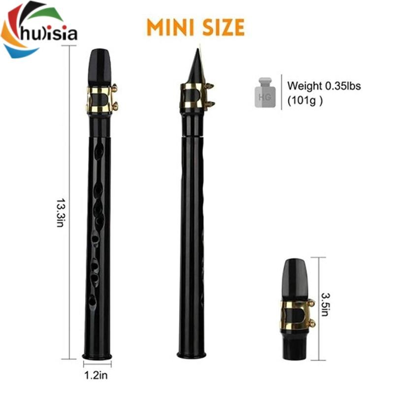 chulisia Nhạc cụ Mini Sax cầm tay, Bộ dụng cụ Saxophone bỏ túi có túi đựng
