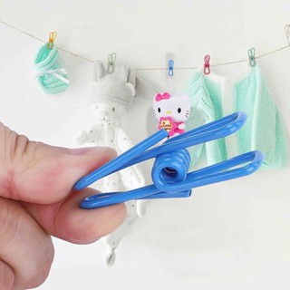 Combo 10 Móc Kẹp Lõi Kim Loại Treo Quần Áo Nhiều Màu - Kẹp Đa Năng - Kẹp Gói Thực Phẩm - Kẹp Inox 304 Phơi Quần Áo-FE123