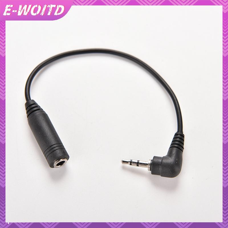 E-woitd 2.5mm Nam Cắm Sang 3.5mm Nữ Jack Stereo AUX Audio TRS Adapter Chuyển Đổi HNVN