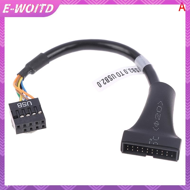 E-woitd Bo Mạch Chủ USB 3.0 Sang 2.0 Adapter Đầu Cáp Chuyển Đổi Mainboard Header Bridg HNVN