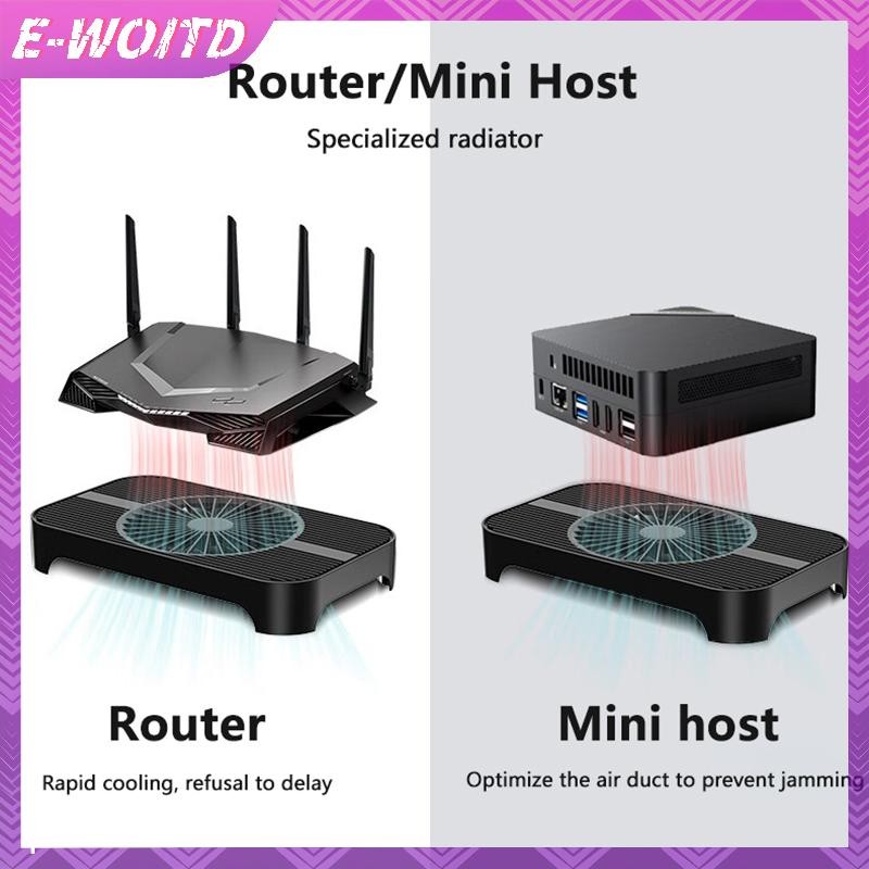 E-WOITD USB Router Cho PC Wifi Router Modem TV BOX STB Di Động Đĩa Cứng Laptop Quạt Làm Mát Giá Đỡ HNVN