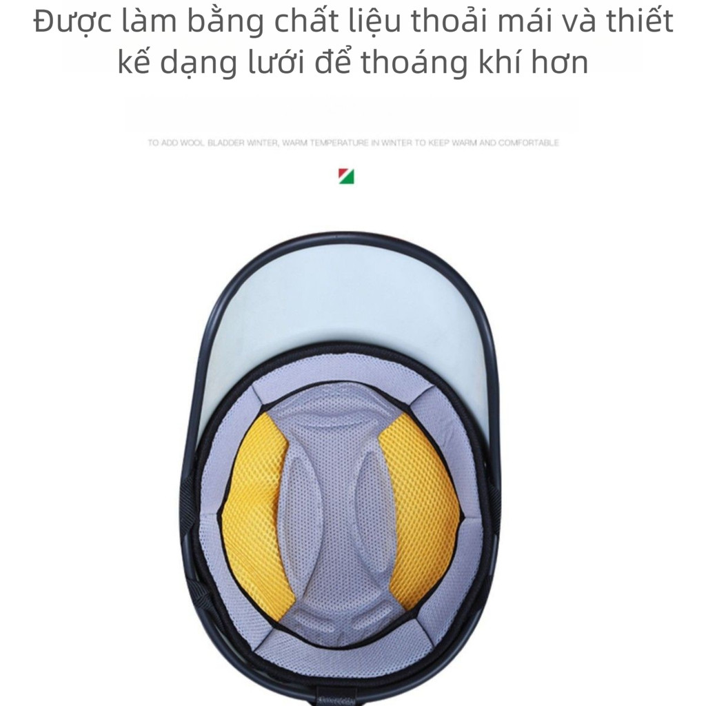 Phong Cách Mới Xe Máy Điện Nửa Mũ Bảo Hiểm Unisex Nhẹ Thoáng Khí Chống Sốc, Mũ Bảo Hiểm Đi Xe Mùa Hè，mũ bảo hiểm lưỡi trai