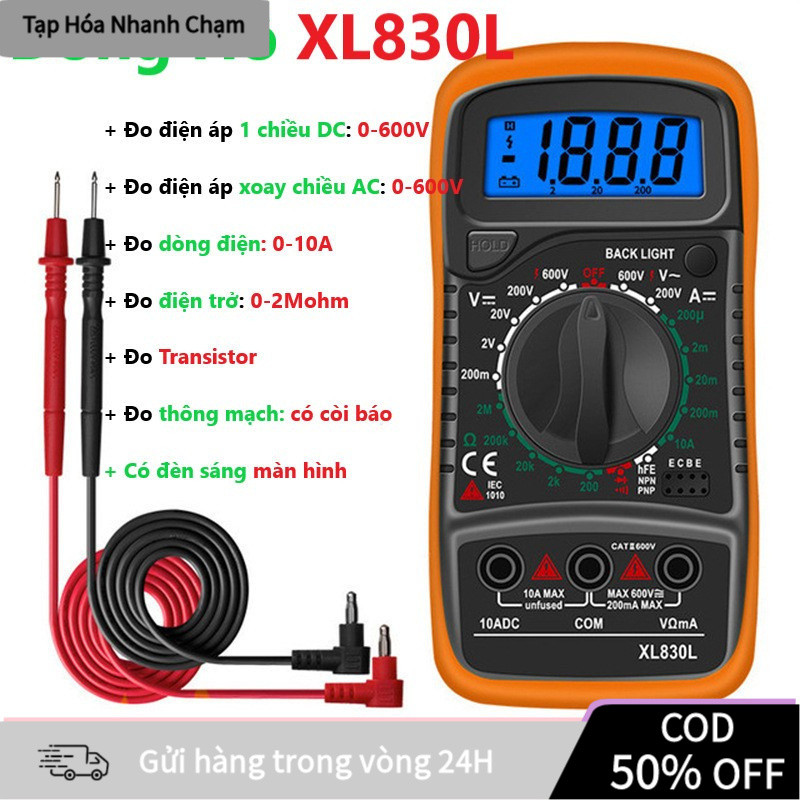 【COD】Đồng Hồ Điện Tử Mini Đa Năng Đo Dc, Ac, Dòng Điện, Điện Trở, Phù Hợp Cho Điện Tử Cơ Bản