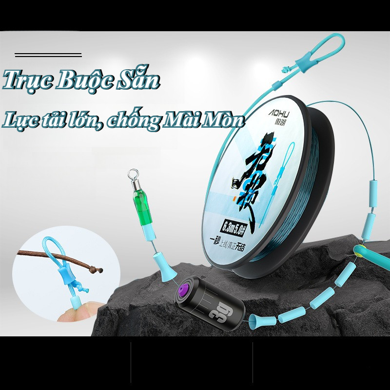 Trục Buộc Sẵn,Dây Trục Câu Đài Buộc Sẵn,Lực tải lớn, chống Mài Mòn,săn Hàng Tàng Hình