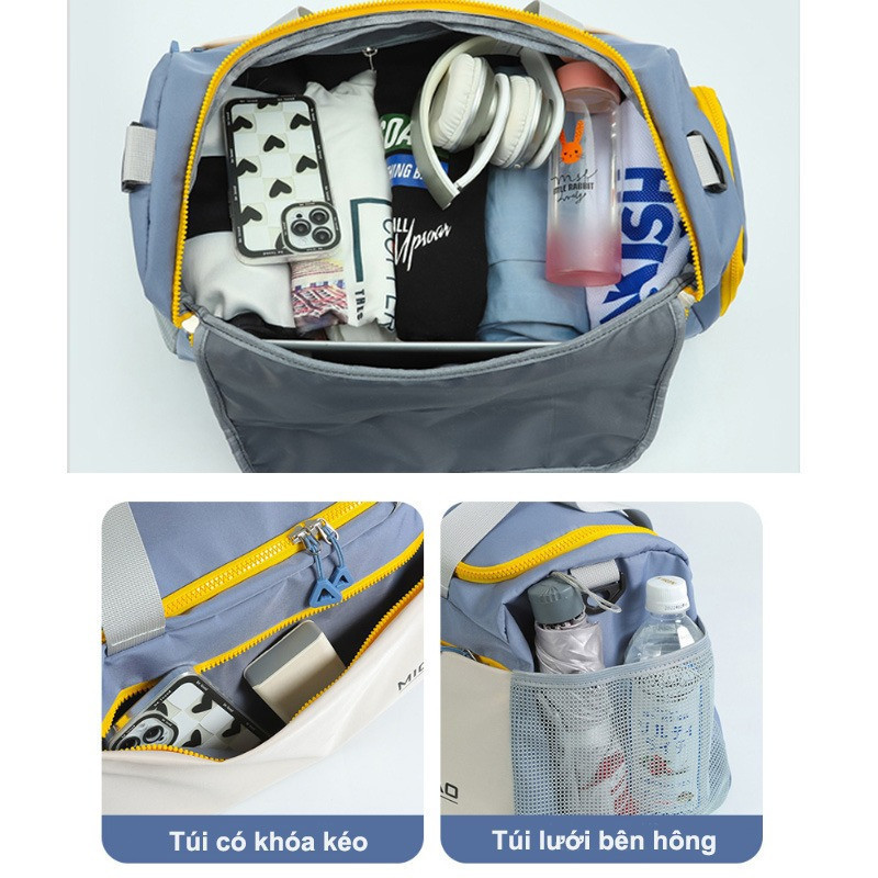 Túi Du Lịch Xách Dựng Cỡ Lớn,Túi Xách Du Lịch Thể Thao,tách khô và ướt,có ngăn đựng giày,Túi thể thao và tập thể dục