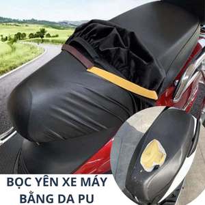 Vỏ Bọc Yên Xe Máy Bằng Da Pu Co Giãn Chống Nước Chống Trầy Xước, Chống Thấm Nước Chất Lượng Cao Tự Lắp Đặt DT063