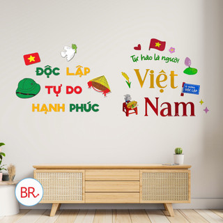 [2/9]Bộ Chữ Gỗ Trang Trí Tự Hào Là Người Việt Nam-Decor Quốc Khánh,Treo Nhà Cửa,Quán Cafe,Lớp Học,Sự Kiện Yêu Nước