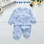 Bộ Xốp Dài Tay Trần Bông Thu Đông cho bé sơ sinh cổ tàu cúc giữa mềm mại cho bé 3-13kg Đậu Đậu Store BOXOP01